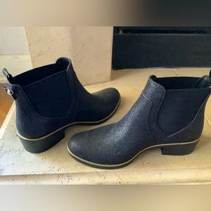 Kate Spade Glitter Chelsea Boots - black, 8